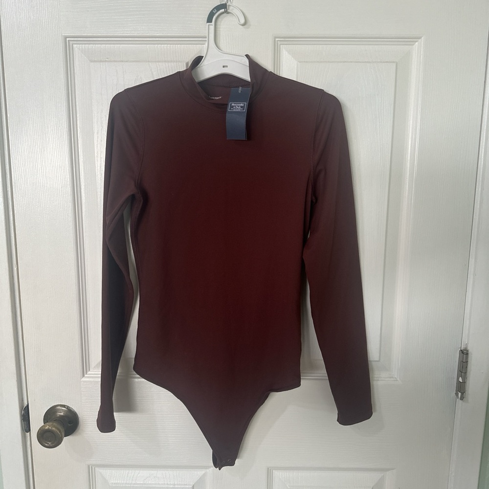 Abercrombie & Fitch Soft Collection Maroon Bodysuit